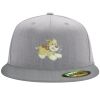 Flexfit 6210 Structured Flat Bill Fitted Hat Thumbnail
