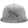 Flexfit 6210 Structured Flat Bill Fitted Hat Thumbnail