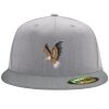 Flexfit 6210 Structured Flat Bill Fitted Hat Thumbnail