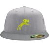 Flexfit 6210 Structured Flat Bill Fitted Hat Thumbnail