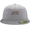 Flexfit 6210 Structured Flat Bill Fitted Hat Thumbnail