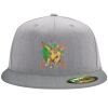 Flexfit 6210 Structured Flat Bill Fitted Hat Thumbnail