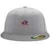 Flexfit 6210 Structured Flat Bill Fitted Hat Thumbnail