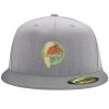 Flexfit 6210 Structured Flat Bill Fitted Hat Thumbnail