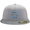 Flexfit 6210 Structured Flat Bill Fitted Hat Thumbnail