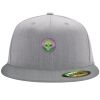 Flexfit 6210 Structured Flat Bill Fitted Hat Thumbnail