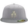 Flexfit 6210 Structured Flat Bill Fitted Hat Thumbnail