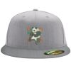 Flexfit 6210 Structured Flat Bill Fitted Hat Thumbnail