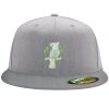 Flexfit 6210 Structured Flat Bill Fitted Hat Thumbnail