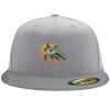Flexfit 6210 Structured Flat Bill Fitted Hat Thumbnail