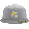 Flexfit 6210 Structured Flat Bill Fitted Hat Thumbnail