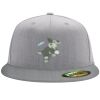 Flexfit 6210 Structured Flat Bill Fitted Hat Thumbnail