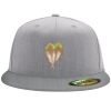 Flexfit 6210 Structured Flat Bill Fitted Hat Thumbnail