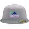 Flexfit 6210 Structured Flat Bill Fitted Hat Thumbnail