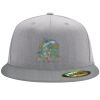 Flexfit 6210 Structured Flat Bill Fitted Hat Thumbnail
