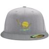 Flexfit 6210 Structured Flat Bill Fitted Hat Thumbnail