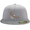 Flexfit 6210 Structured Flat Bill Fitted Hat Thumbnail