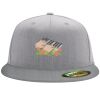 Flexfit 6210 Structured Flat Bill Fitted Hat Thumbnail