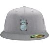 Flexfit 6210 Structured Flat Bill Fitted Hat Thumbnail