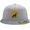 Flexfit 6210 Structured Flat Bill Fitted Hat Thumbnail