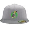 Flexfit 6210 Structured Flat Bill Fitted Hat Thumbnail