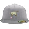 Flexfit 6210 Structured Flat Bill Fitted Hat Thumbnail