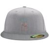 Flexfit 6210 Structured Flat Bill Fitted Hat Thumbnail