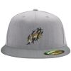 Flexfit 6210 Structured Flat Bill Fitted Hat Thumbnail