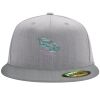 Flexfit 6210 Structured Flat Bill Fitted Hat Thumbnail