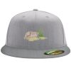 Flexfit 6210 Structured Flat Bill Fitted Hat Thumbnail