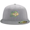 Flexfit 6210 Structured Flat Bill Fitted Hat Thumbnail