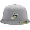 Flexfit 6210 Structured Flat Bill Fitted Hat Thumbnail