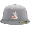 Flexfit 6210 Structured Flat Bill Fitted Hat Thumbnail