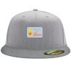 Flexfit 6210 Structured Flat Bill Fitted Hat Thumbnail