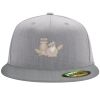 Flexfit 6210 Structured Flat Bill Fitted Hat Thumbnail