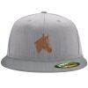 Flexfit 6210 Structured Flat Bill Fitted Hat Thumbnail