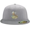 Flexfit 6210 Structured Flat Bill Fitted Hat Thumbnail