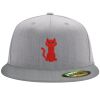 Flexfit 6210 Structured Flat Bill Fitted Hat Thumbnail
