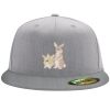 Flexfit 6210 Structured Flat Bill Fitted Hat Thumbnail