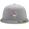 Flexfit 6210 Structured Flat Bill Fitted Hat Thumbnail