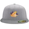 Flexfit 6210 Structured Flat Bill Fitted Hat Thumbnail