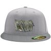 Flexfit 6210 Structured Flat Bill Fitted Hat Thumbnail