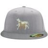 Flexfit 6210 Structured Flat Bill Fitted Hat Thumbnail