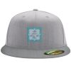 Flexfit 6210 Structured Flat Bill Fitted Hat Thumbnail