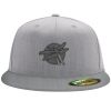 Flexfit 6210 Structured Flat Bill Fitted Hat Thumbnail