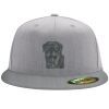 Flexfit 6210 Structured Flat Bill Fitted Hat Thumbnail