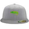 Flexfit 6210 Structured Flat Bill Fitted Hat Thumbnail