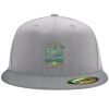 Flexfit 6210 Structured Flat Bill Fitted Hat Thumbnail