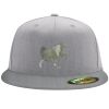 Flexfit 6210 Structured Flat Bill Fitted Hat Thumbnail