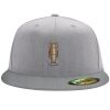 Flexfit 6210 Structured Flat Bill Fitted Hat Thumbnail